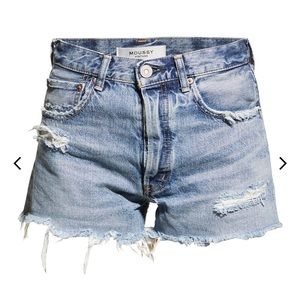 Moussy Vintage Size 27 Packard Denim Cutoff Shorts Jean Distressed